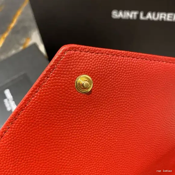Repzbay REP MATELASSÉ CHAIN CASSANDRE WALLET YSL 0507
